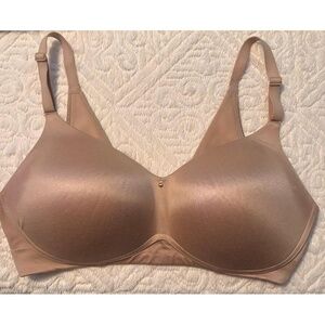Cacique Bra Womens Nude T-shirt Underwire Lightly Padded Adjustable 36DDD